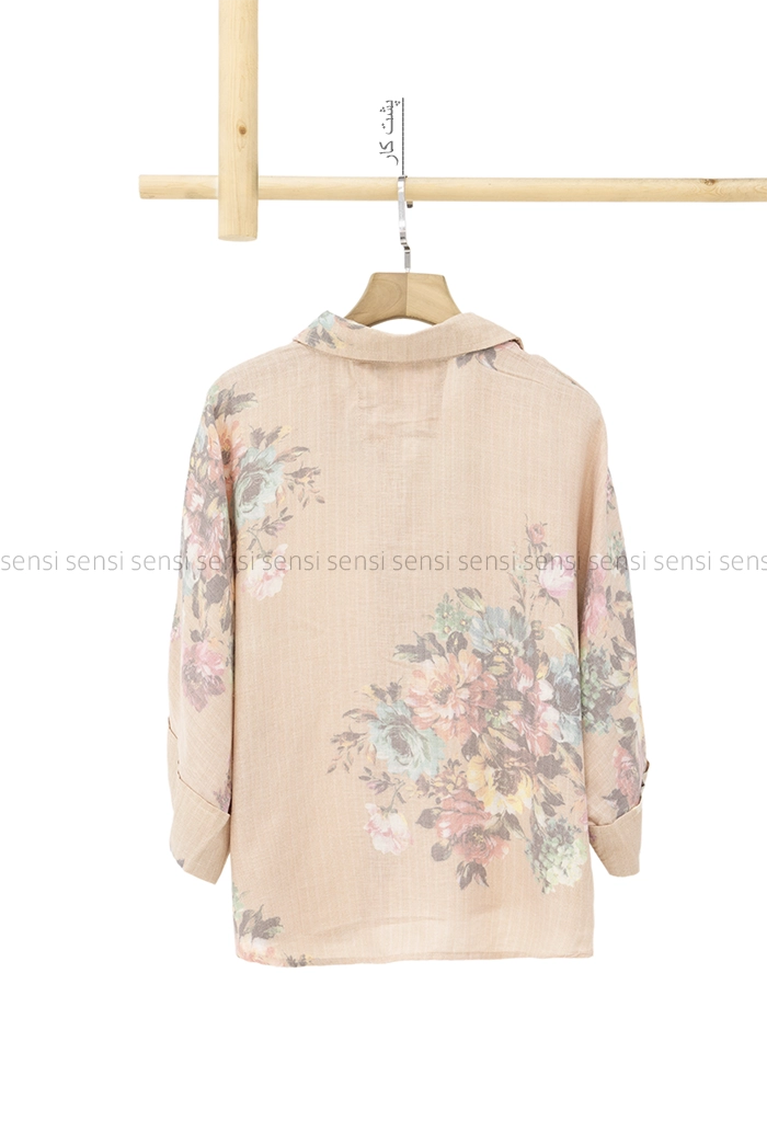 شومیز کراپ طرح دار کد1005313